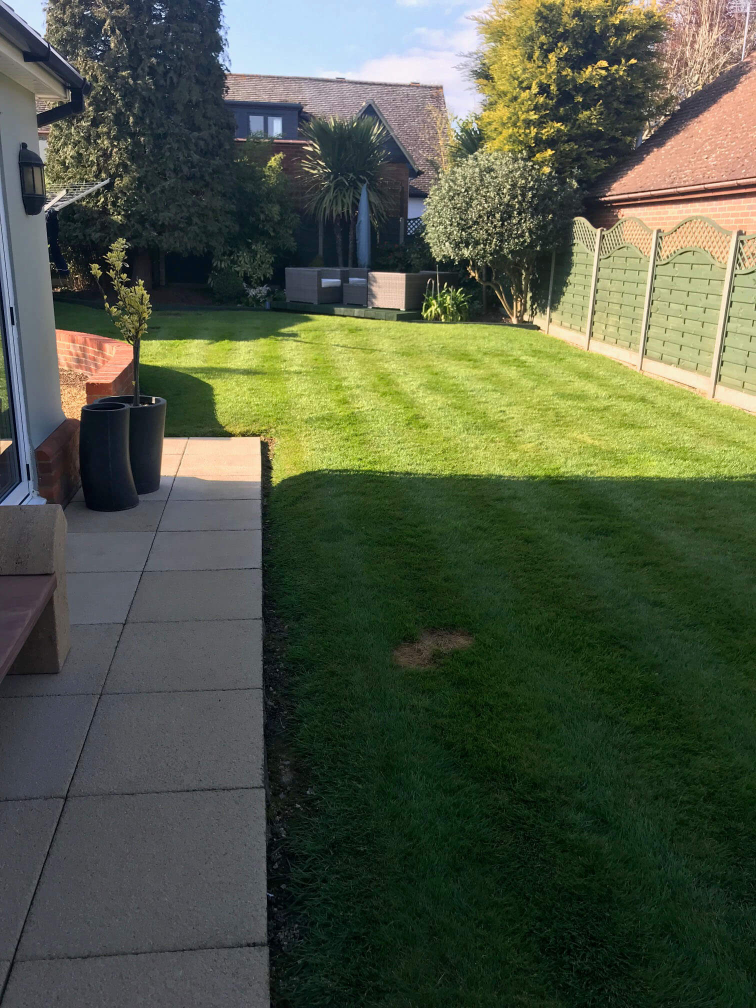 Datchworth Patio before 3 - Hertfordshire Driveways